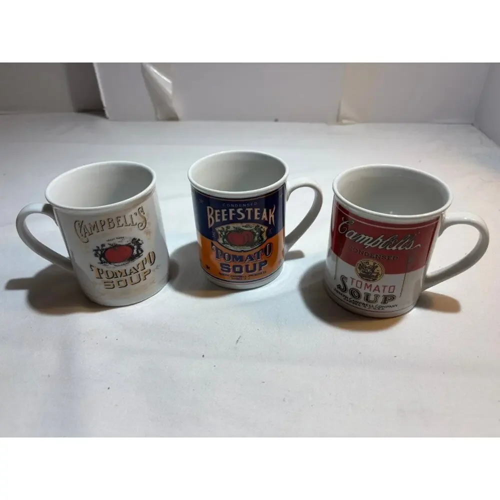 Campbell's Soup 125th Anniversary Mug Collection Set Of 4